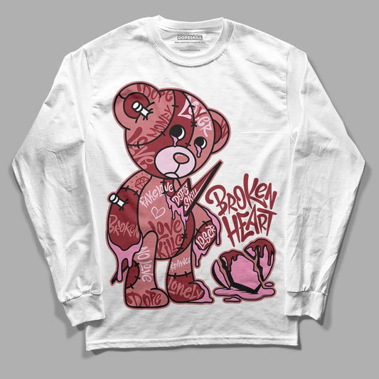 Valentine's Day Collection DopeSkill Long Sleeve T-Shirt Broken Heart Graphic