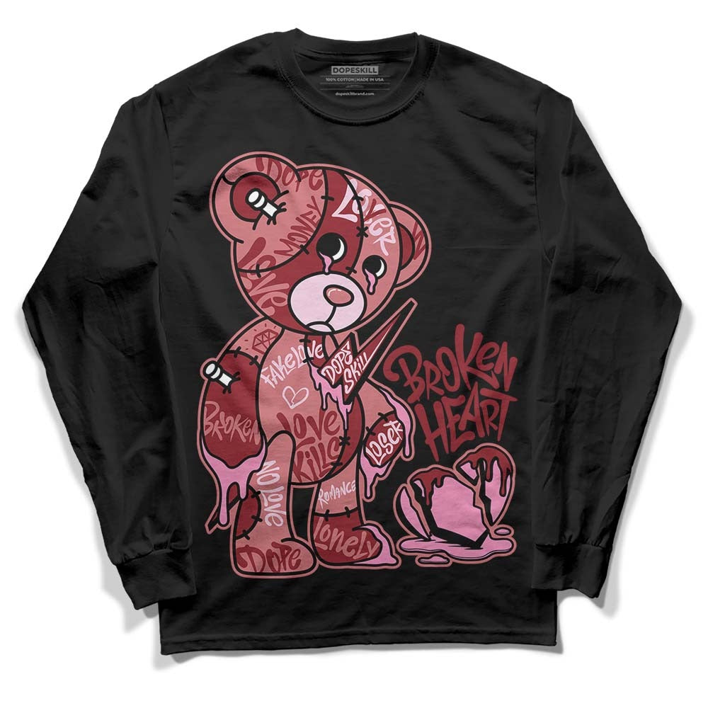 Valentine's Day Collection DopeSkill Long Sleeve T-Shirt Broken Heart Graphic