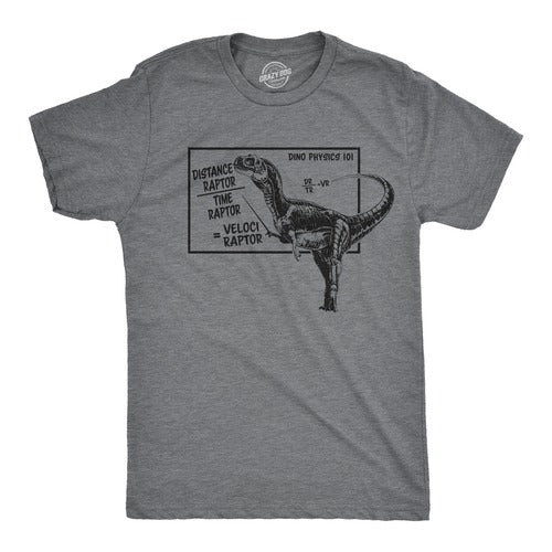 Velociraptor Funny Sarcastic Graphic Raptor Dinosaur Man's T-Shirt Tee