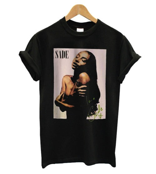 Vtg Sade Singer Black Smooth Unisex Cotton Men's T-Shirt Tee