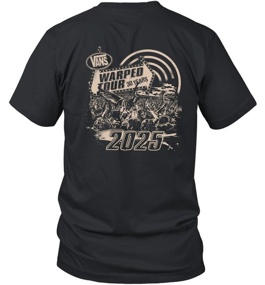 Warped Tour 30 Years Crowd Surf Hot 2025 T Shirt