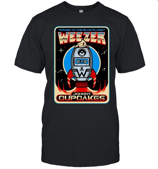 Weezer x Johnny Cupcakes Voyage To The Blue Planet T-Shirt
