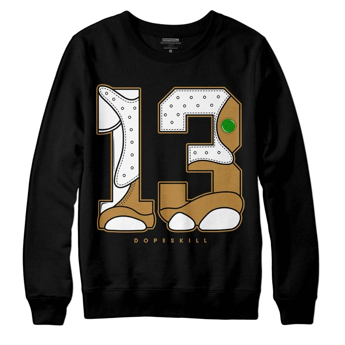 Wheat 13s DopeSkill Sweatshirt No.13 Graphic
