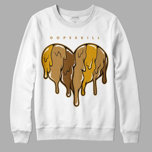 Wheat 13s DopeSkill Sweatshirt Slime Drip Heart Graphic