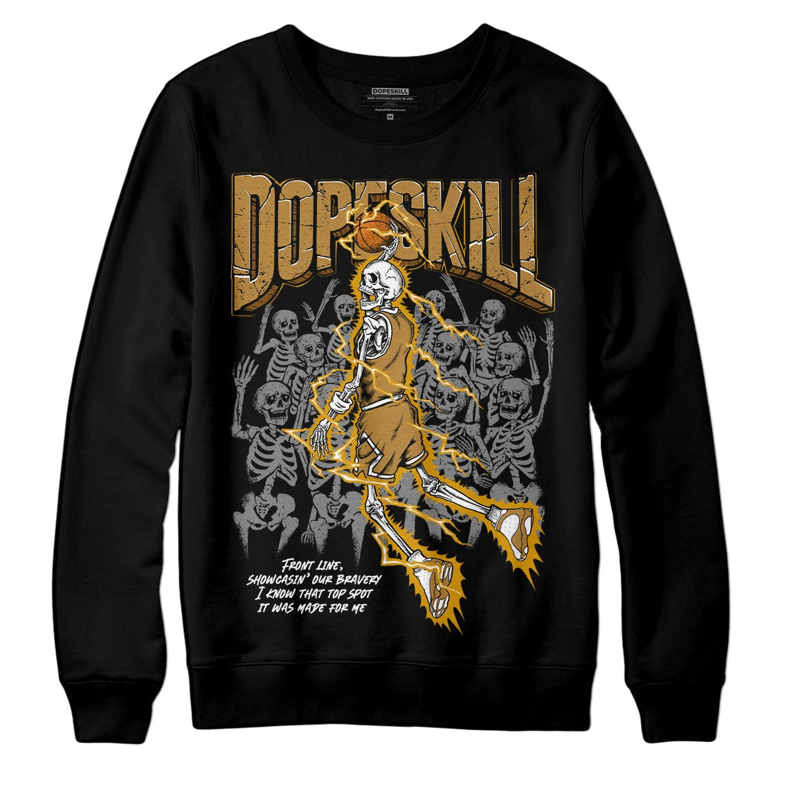 Wheat 13s DopeSkill Sweatshirt Thunder Dunk Graphic
