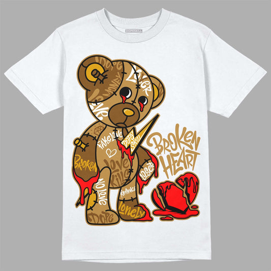 Wheat 13s DopeSkill T-Shirt Broken Heart Graphic