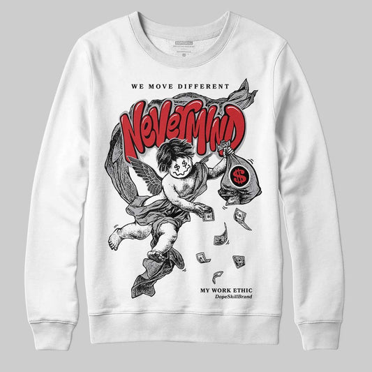White Cement 4s DopeSkill Sweatshirt Nevermind Graphic
