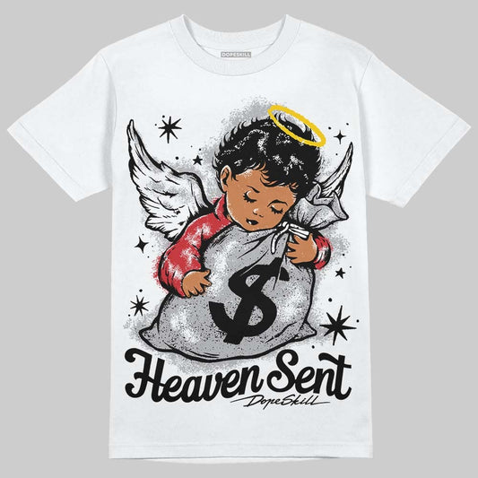 White Cement 4s DopeSkill T-Shirt Heaven Sent Graphic