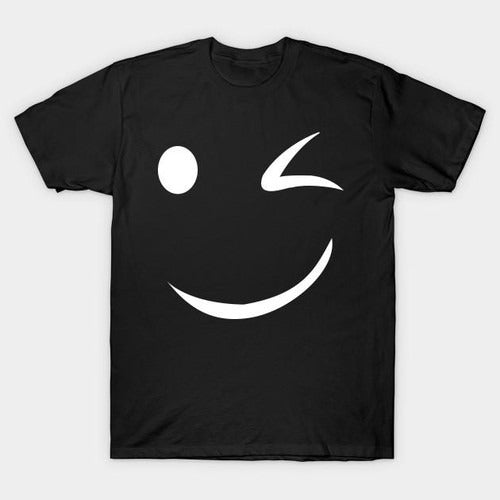 Wink Smile Humor Graphic Novelty Sarcastic Funny Man's T-Shirt Tee