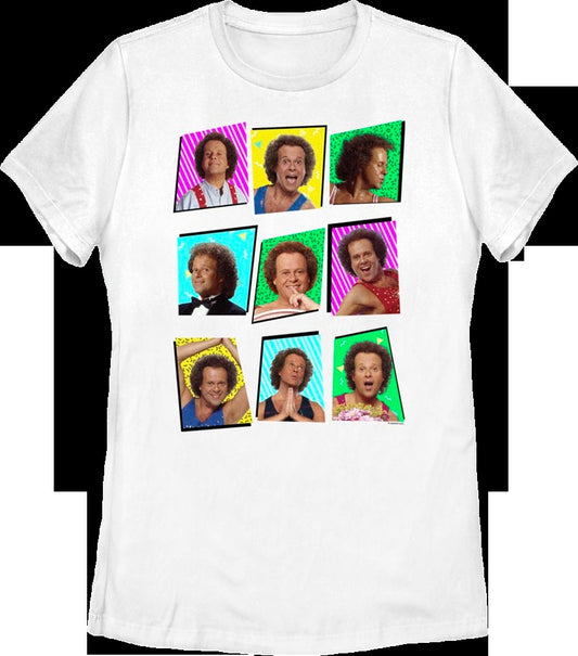 Womens Retro Collage Richard Simmons Shirt