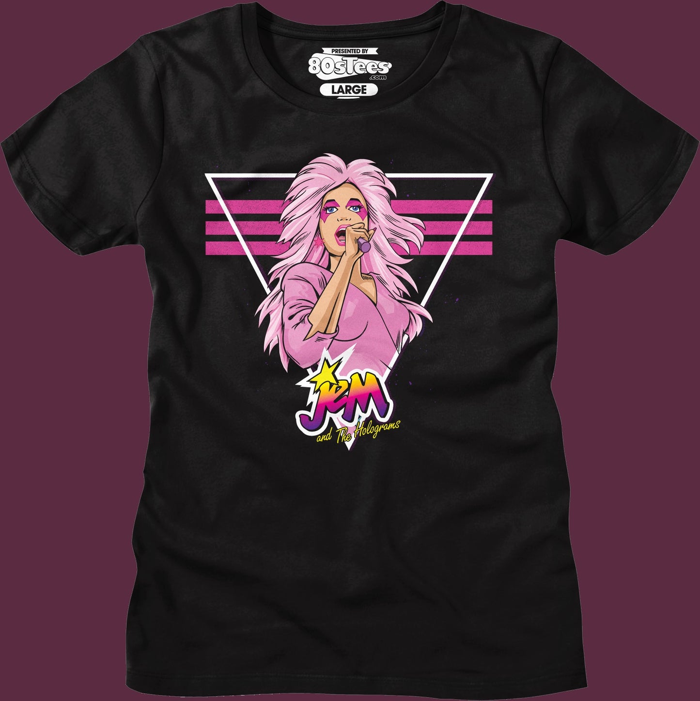 Womens Retro Singing Jem And The Holograms Shirt