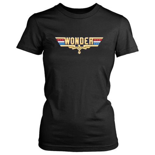 Wonder Logo Usa Style Retro Women's T-Shirt Tee