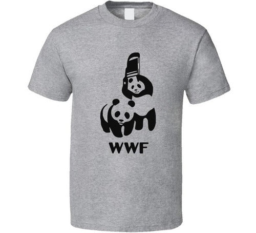 Wwf Panda Funny World Wide Fund For Nature Wrestling Man's T-Shirt Tee