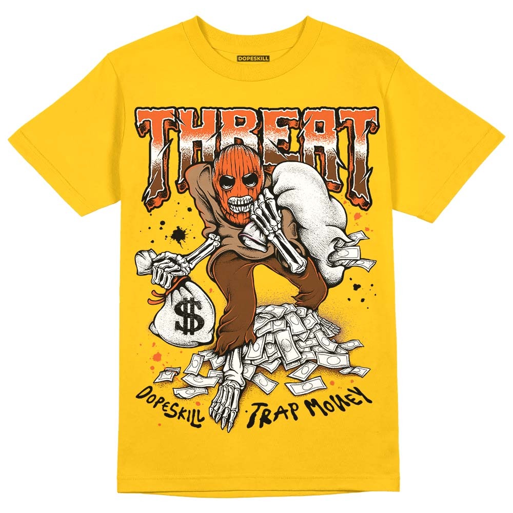 Yellow Collection DopeSkill Gold T-shirt Threat Graphic
