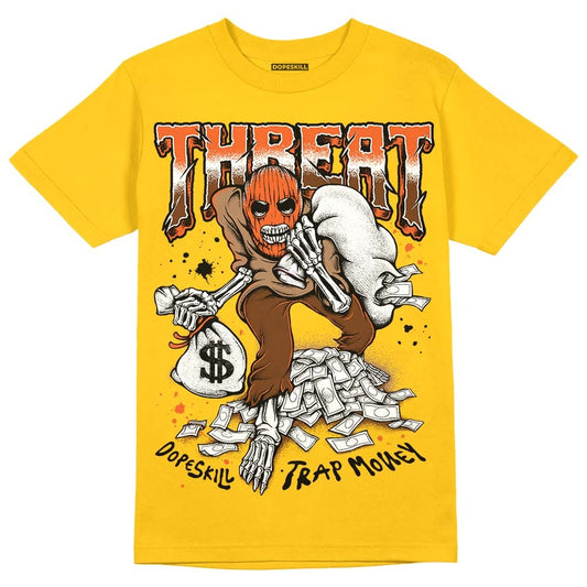 Yellow Collection DopeSkill Gold T-shirt Threat Graphic