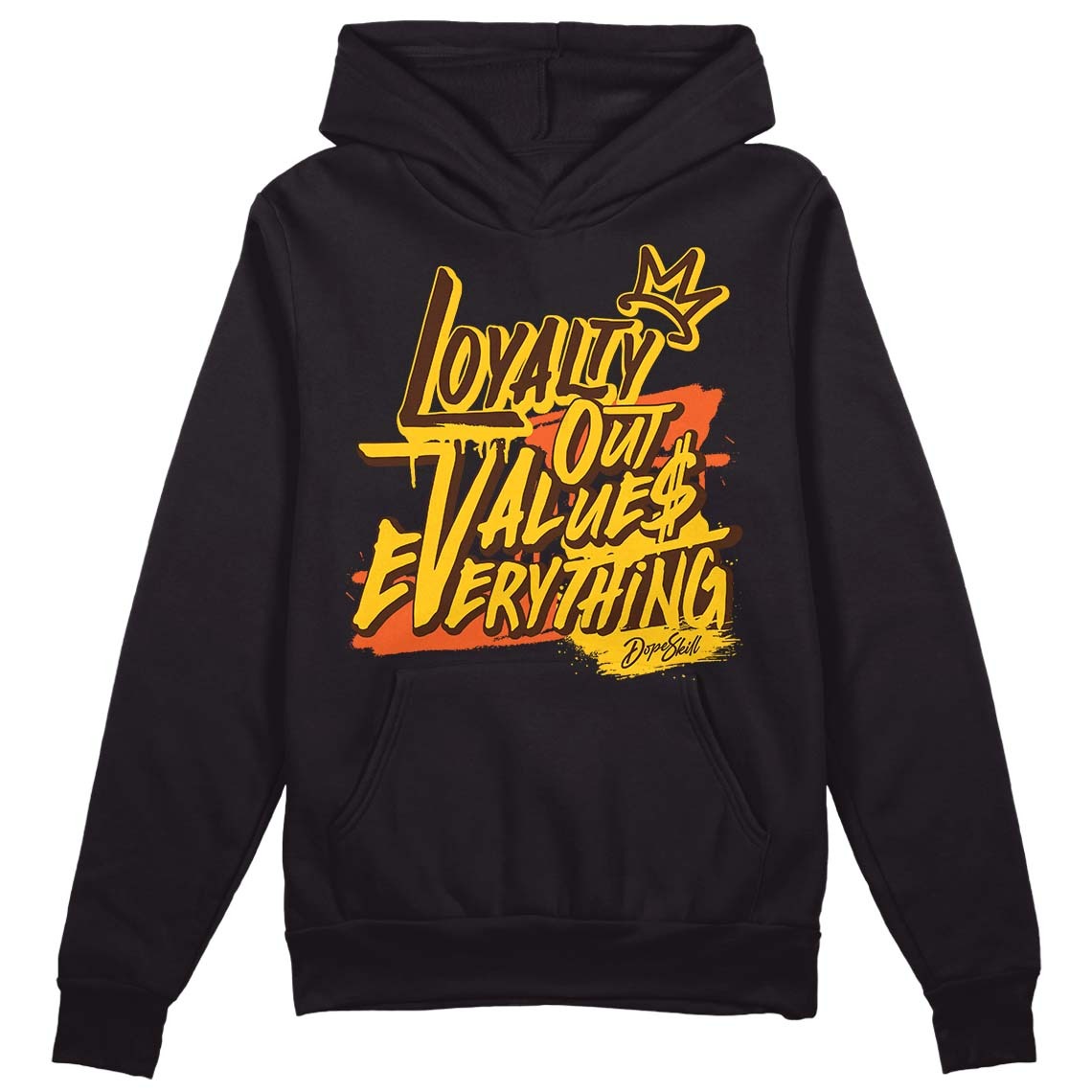 Yellow Collection DopeSkill Hoodie Sweatshirt LOVE Graphic