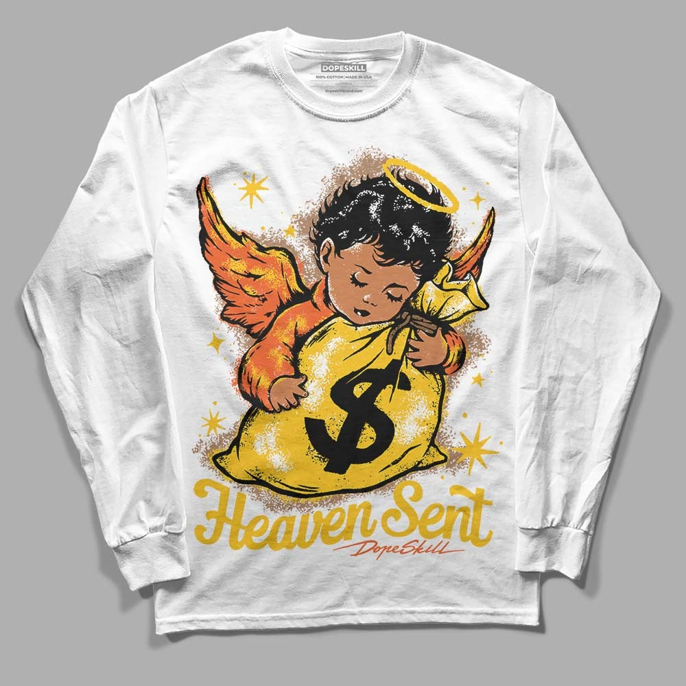 Yellow Collection DopeSkill Long Sleeve T-Shirt Heaven Sent Graphic