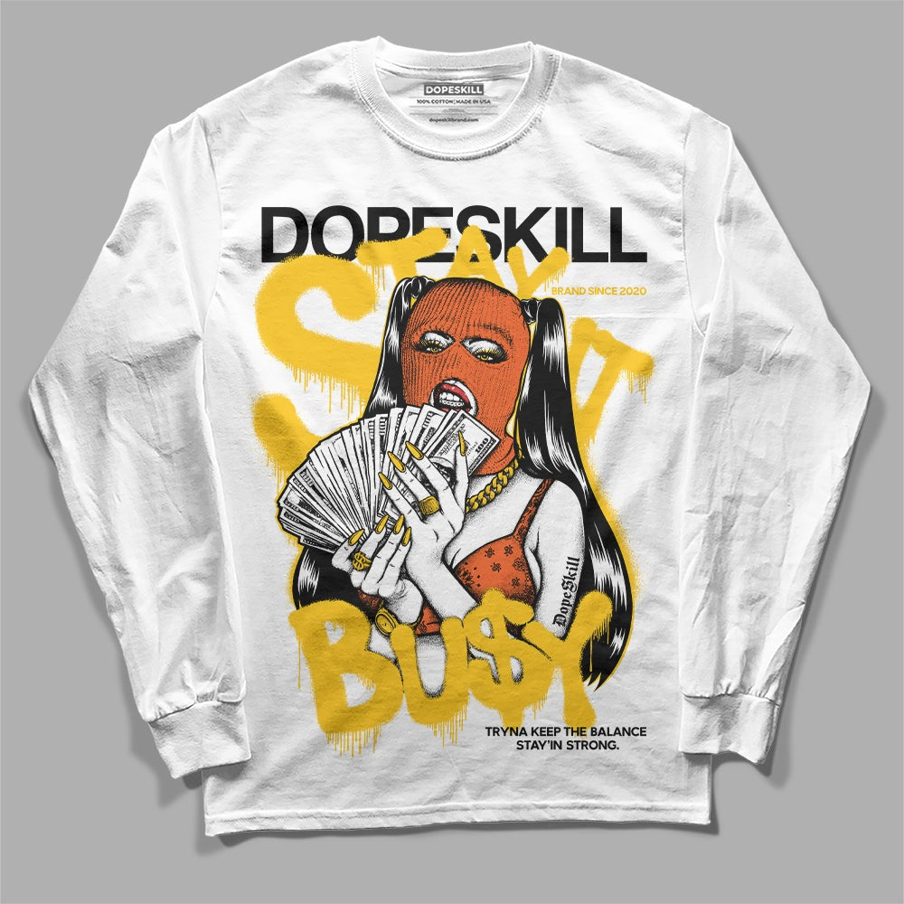 Yellow Collection DopeSkill Long Sleeve T-Shirt Stay It Busy Graphic