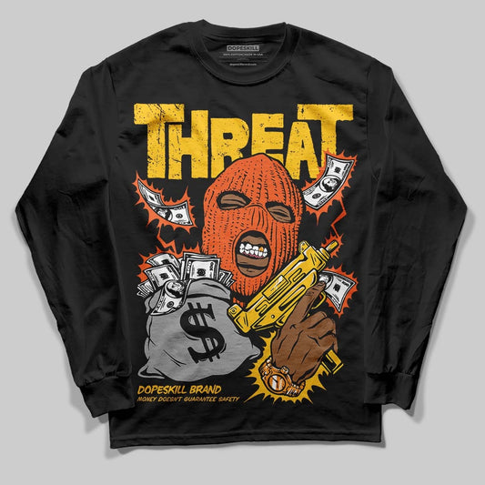 Yellow Collection DopeSkill Long Sleeve T-Shirt Under Threat Graphic