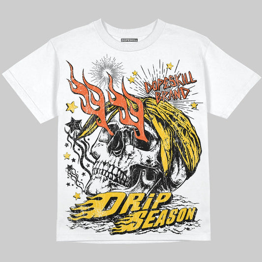 Yellow Collection DopeSkill Oversize Print T-Shirt Drip Season Graphic