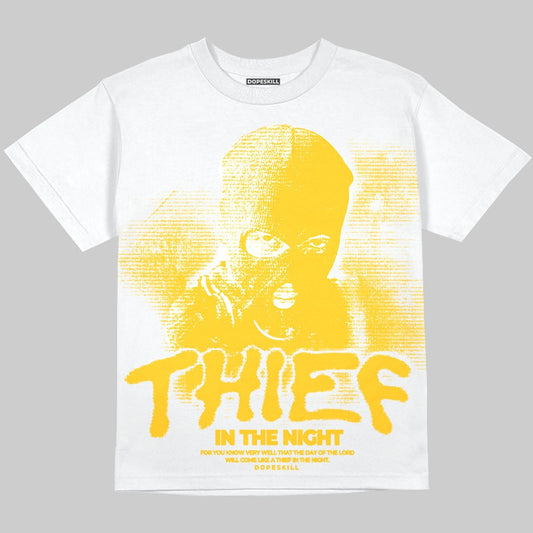 Yellow Collection DopeSkill Oversize Print T-Shirt Thief In The Night Graphic