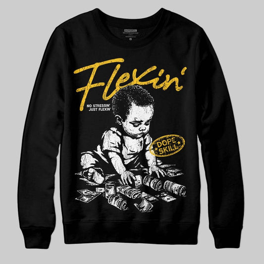 Yellow Collection DopeSkill Sweatshirt Flexin' Graphic