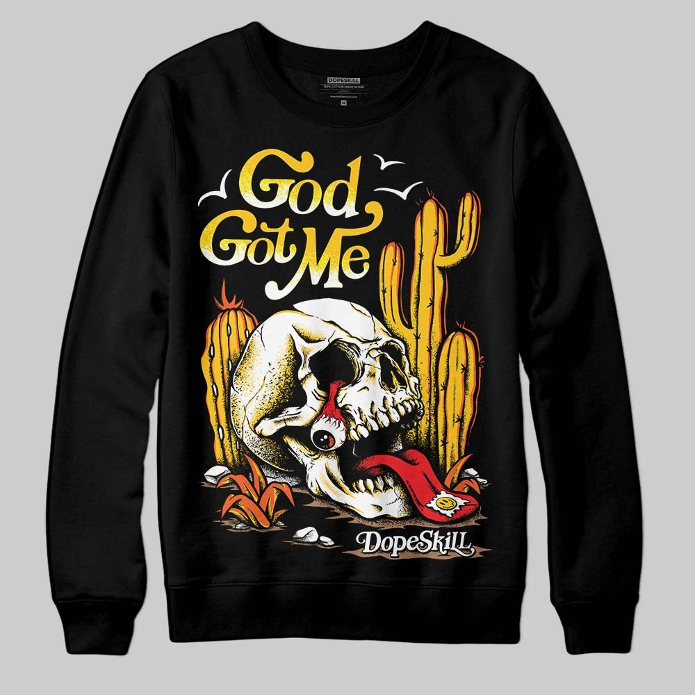 Yellow Collection DopeSkill Sweatshirt God Got Me Graphic