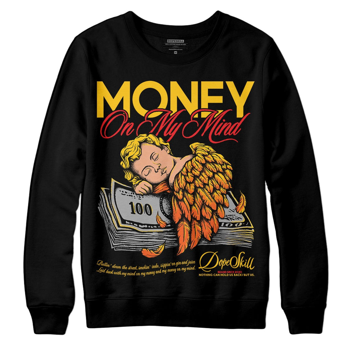 Yellow Collection DopeSkill Sweatshirt MOMM Graphic