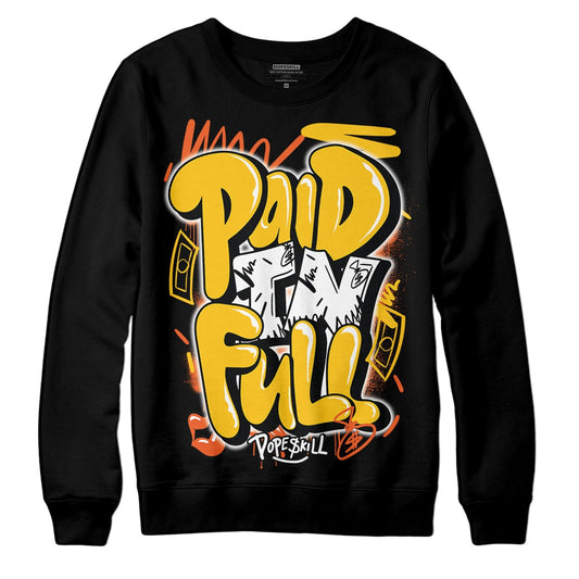 Yellow Collection DopeSkill Sweatshirt New Paid In Full Graphic