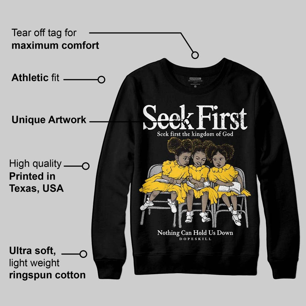 Yellow Collection DopeSkill Sweatshirt New Seek First Graphic