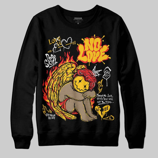 Yellow Collection DopeSkill Sweatshirt No Love Graphic