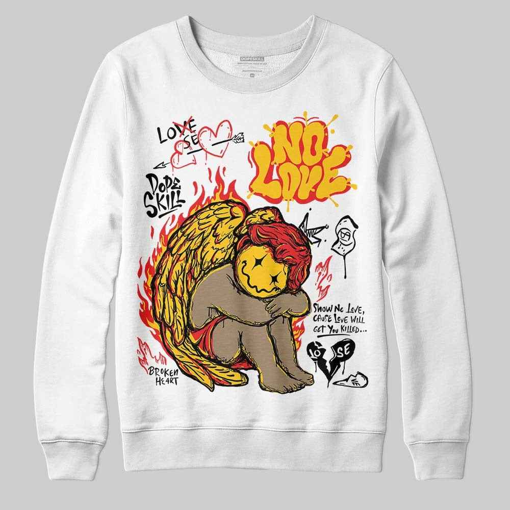 Yellow Collection DopeSkill Sweatshirt No Love Graphic