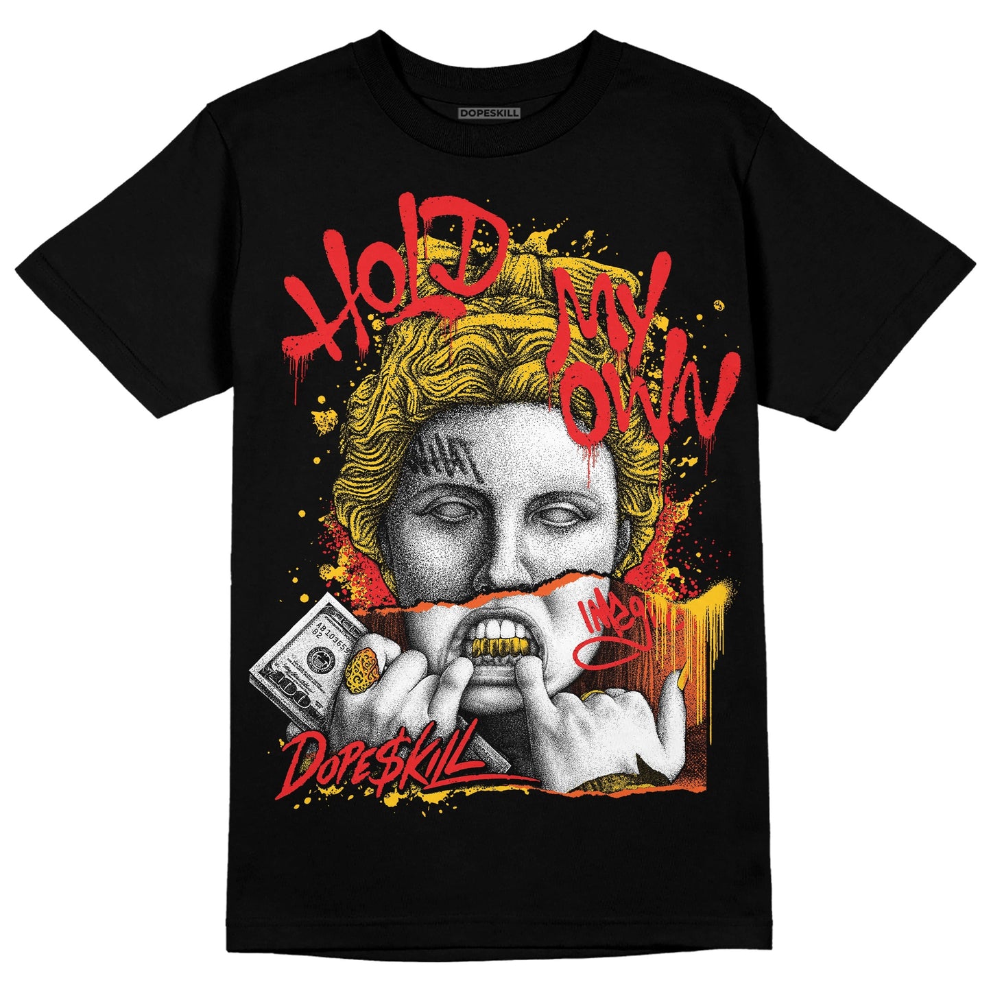 Yellow Collection DopeSkill T-Shirt Hold My Own Graphic