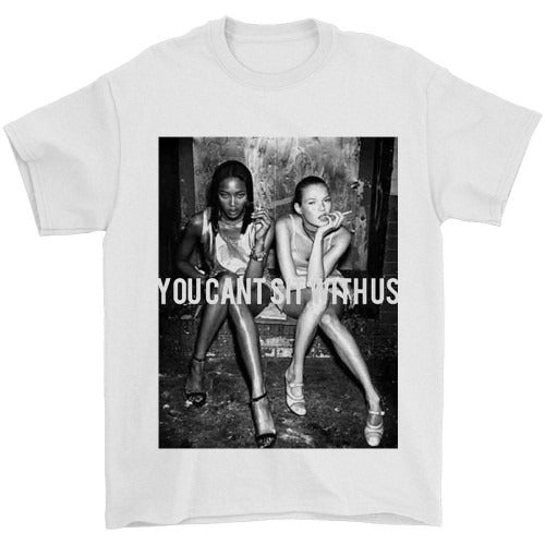 You Cant Sit With Us Sexy Girls Retro Man's T-Shirt Tee