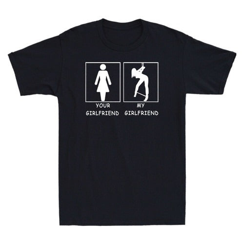 Your Girlfriend Vs My Girlfriend Funny Bdsm Man's T-Shirt Tee
