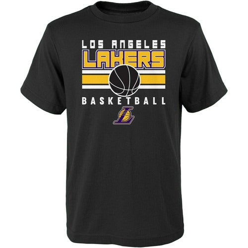 Youth Black Los Angeles Lakers Alternate Man's T-Shirt Tee