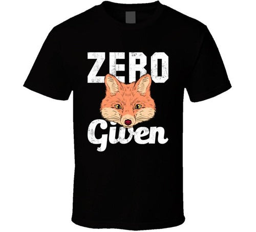 Zero Fox Given Funny No Fvcks To Give Man's T-Shirt Tee
